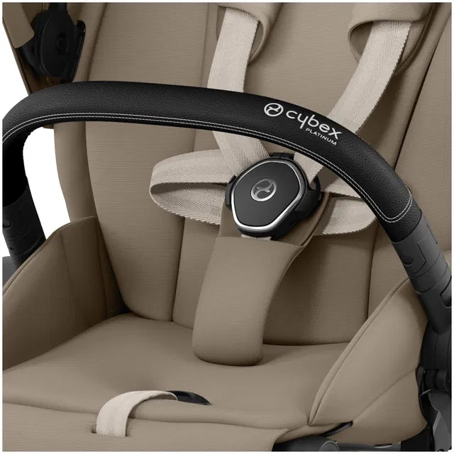 CYBEX Priam 4.0 Chrome Black Kombikinderwagen cozy beige beige