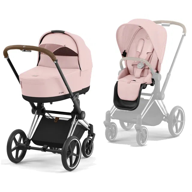 CYBEX Priam 4.0 Chrome Brown Kombikinderwagen cozy beige beige