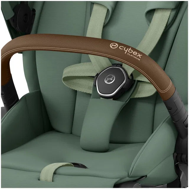 Cybex Priam Travel Bundle-Set 4in1 inkl Cloud T Plus Leaf Green/ Brown /Chrome