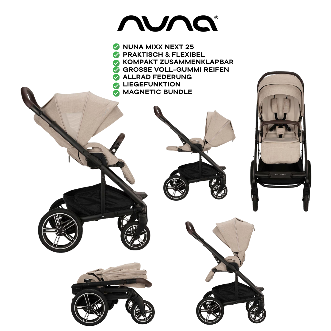 Nuna Mixx Next Bundle Set 4in1 inkl Cari Next & Arra Flex Biscotti