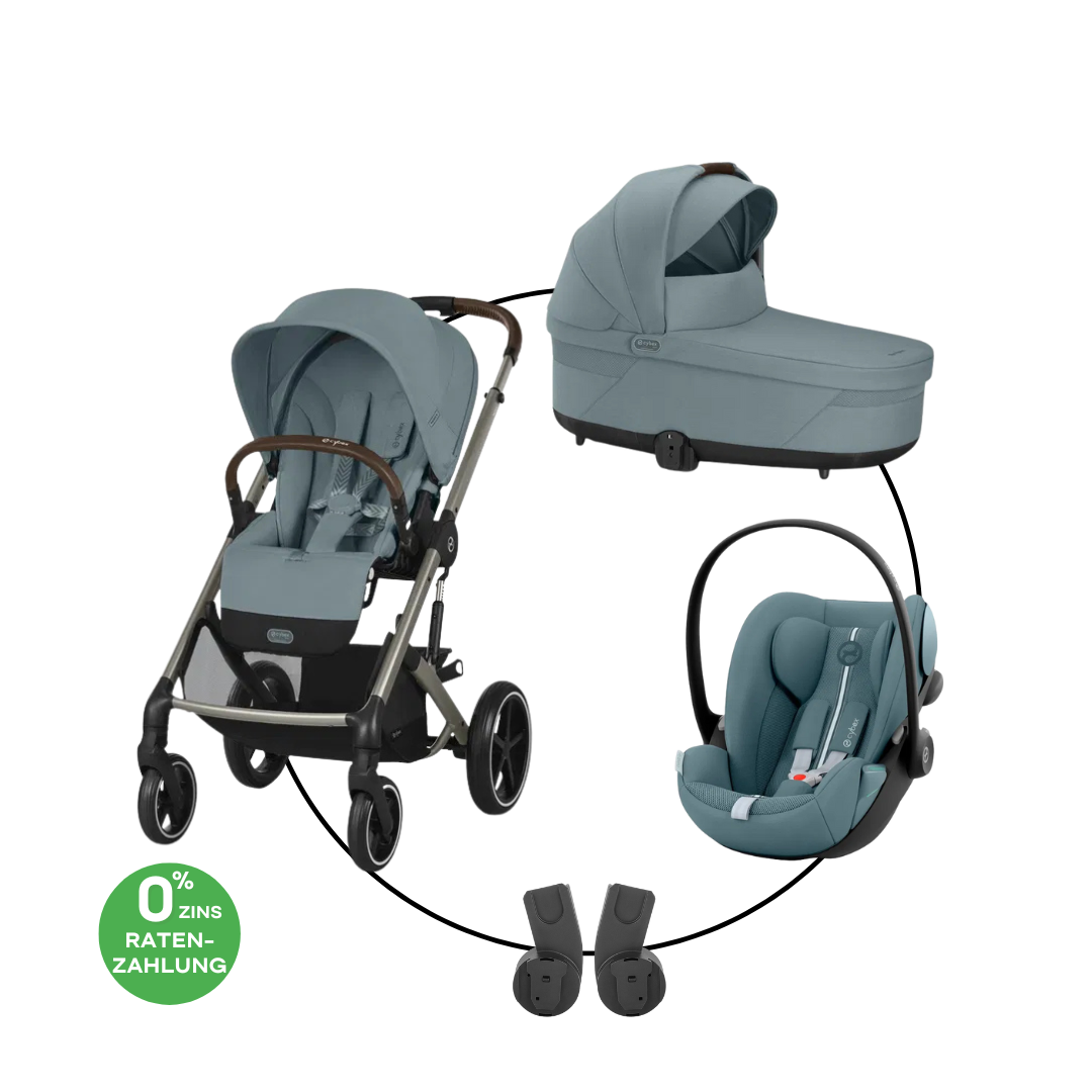 Cybex Balios S Lux Trio-Set Bundle inkl. Cloud G i-Size Plus Stormy Blue