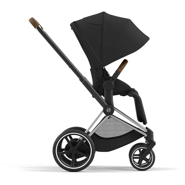 Cybex Chrome ePriam Travel Bundle-Set 4in1 inkl Cloud T Plus Chrome / Sephia Black