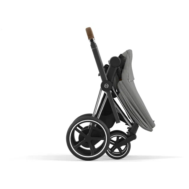 Cybex Chrome ePriam Travel Bundle-Set 4in1 inkl Cloud T Plus Chrome / Brown /Mirage Grey