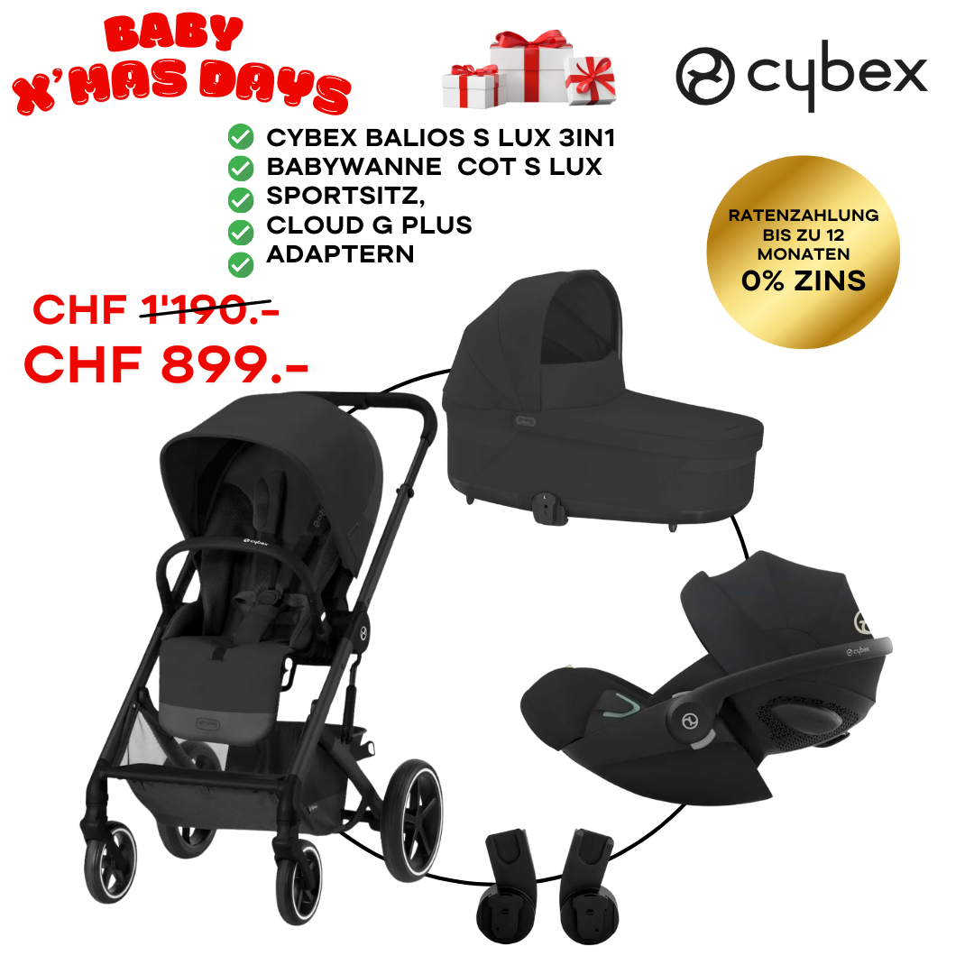 Cybex Balios S Lux Trio-Set Bundle inkl. Cloud G i-Size Plus