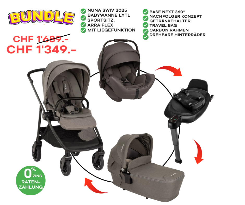 Nuna Swiv Bundle 4in1 Granite inkl Arra Flex & Base Next
