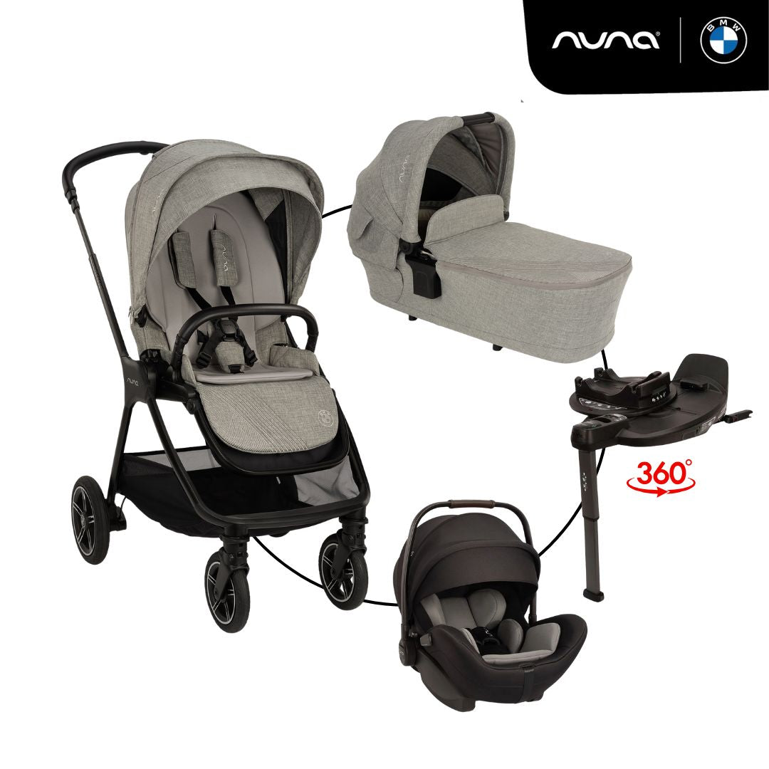 Nuna triv™ next bmw kollektion 4in1 Bundle inkl Arra Flex & Base Curv 360°