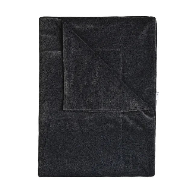 Babydecke Samt anthracite
