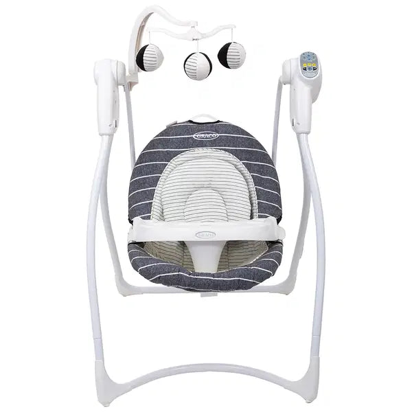 Graco DLX 3in1 Bundle Set inkl Beistellbett & Babywippe ASH