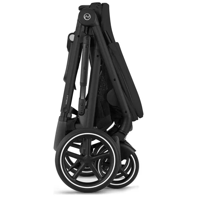 CYBEX Gazelle S Geschwisterkinderwagen moon black black