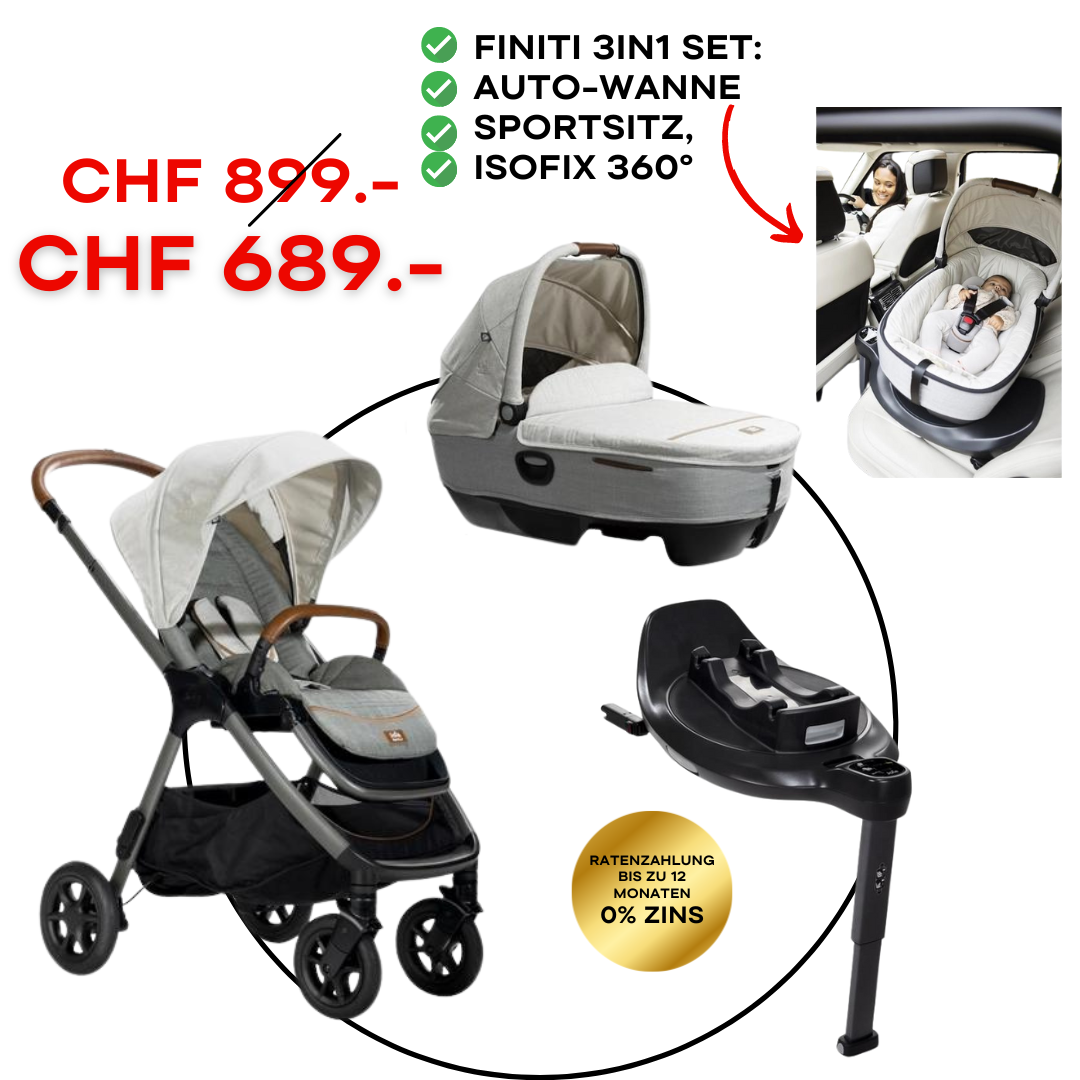 Joie Finiti 3in1 inkl Auto-Wanne Calmi Oyster