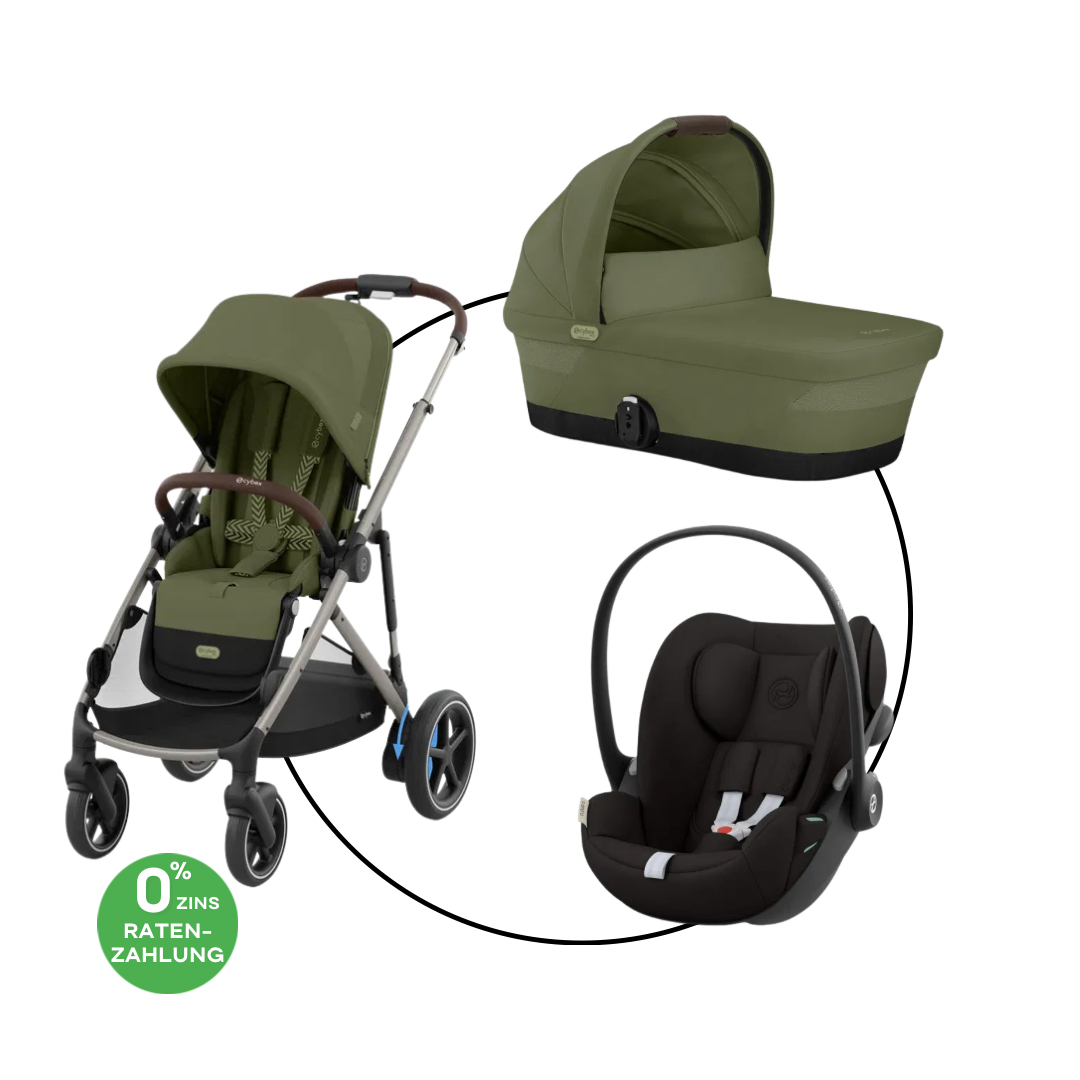 Cybex E-Gazelle Travel Bundle-Set Trio-Set Moss Green
