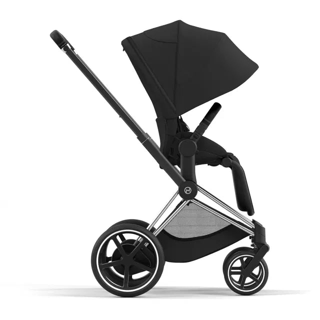 Cybex Chrome ePriam Travel Bundle-Set 4in1 inkl Cloud T Plus Chrome / Black / Sephia Black