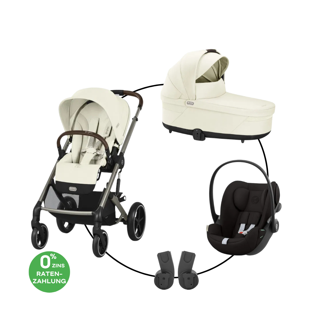 Cybex Balios S Lux Trio-Set Bundle inkl. Cloud G i-Size Plus Seashell Beige