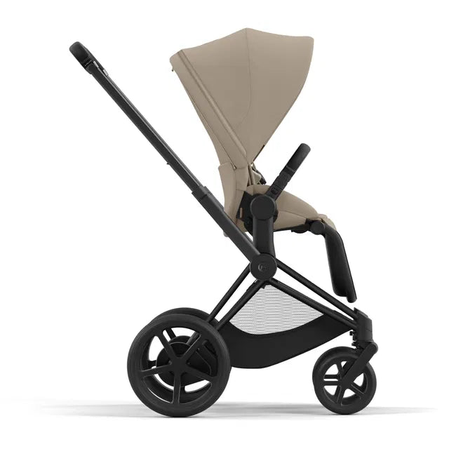 CYBEX ePriam 2.0 Matt Black Kombikinderwagen cozy beige beige