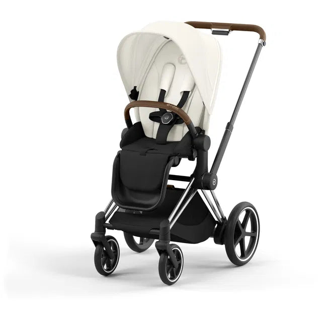 Cybex Chrome ePriam Travel Bundle-Set 4in1 inkl Cloud T Plus Chrome / Off White