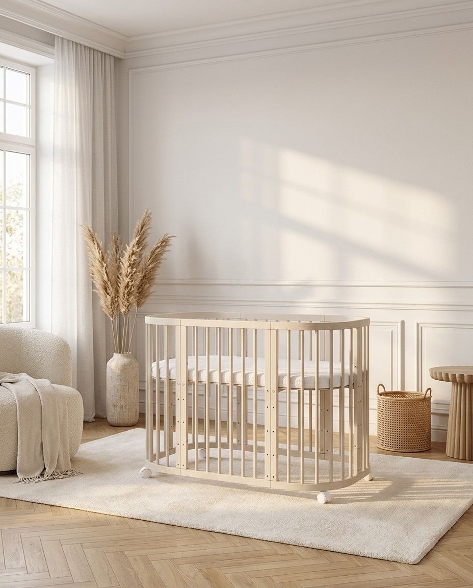 7in1 Babybett Quadi Cashmere  – inkl. Matratze
