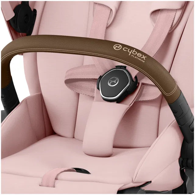 Cybex Priam Travel Bundle-Set 4in1 inkl Cloud T Plus Peach Pink / Brown /Chrome