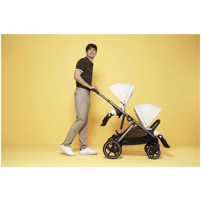 CYBEX Gazelle S Geschwisterkinderwagen moon black black