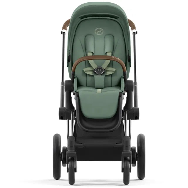 Cybex Chrome ePriam Travel Bundle-Set 4in1 inkl Cloud T Plus Chrome / Leaf Green