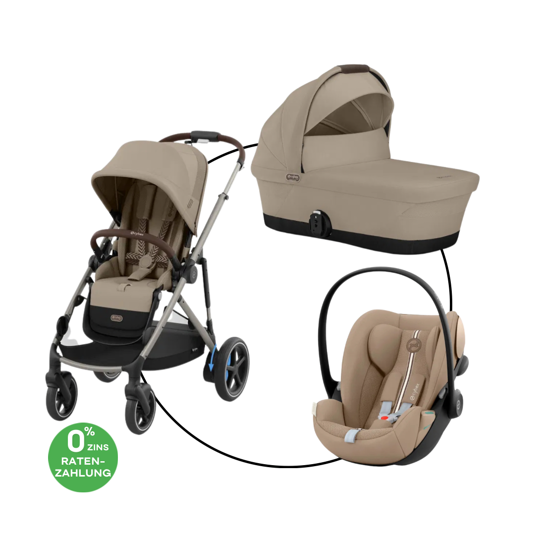 Cybex E-Gazelle Travel Bundle-Set Trio-Set Almond Beige