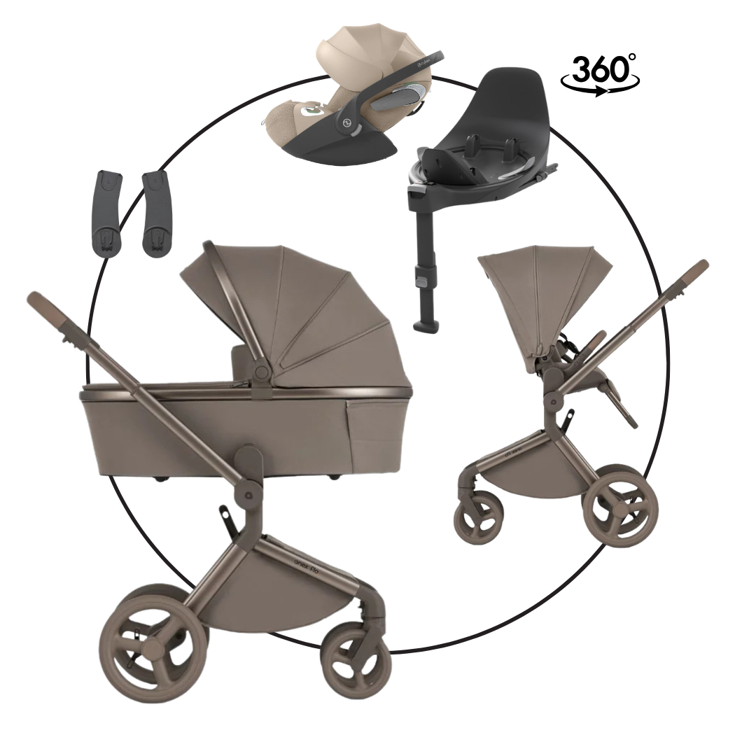 Anex Flo Browny Bundle-Set 4in1 inkl. Cloud T Babyschale & Base T