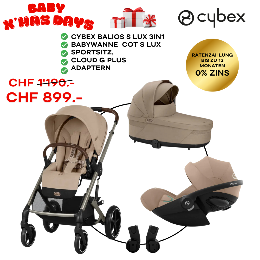 Cybex Balios S Lux Trio-Set Bundle Inkl. Cloud G Plus Beige