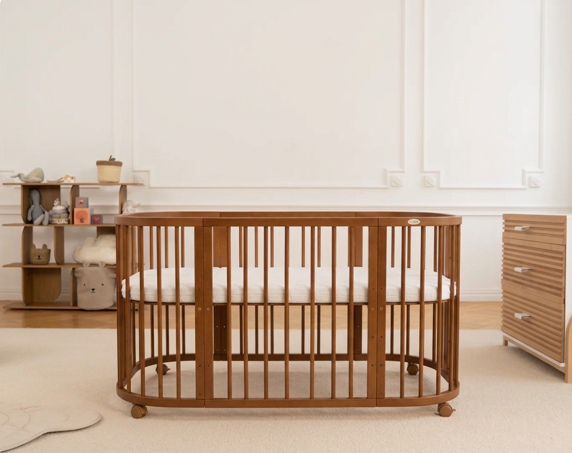 7in1 Babybett Quadi Vintage – inkl. Matratze