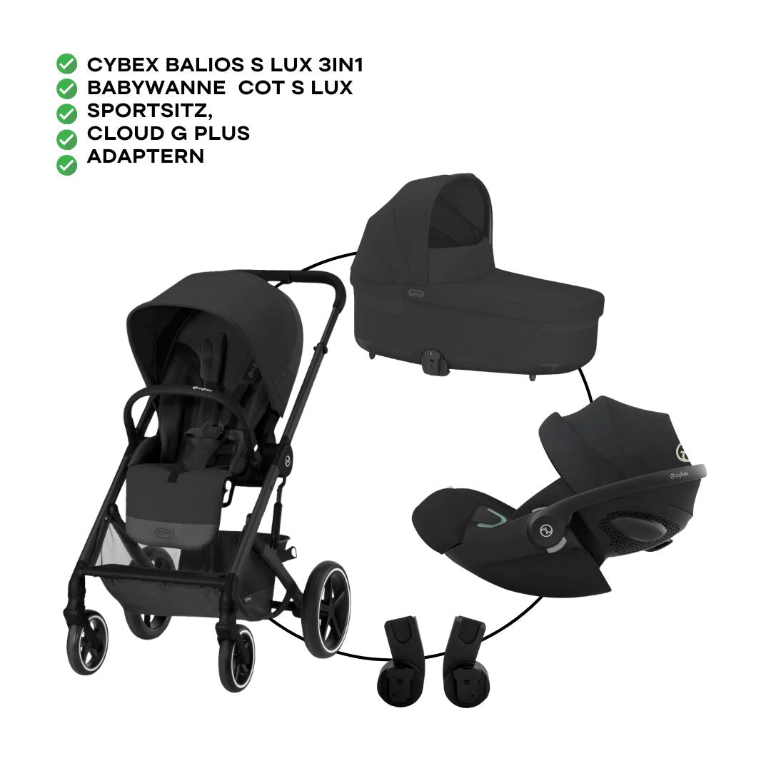 Cybex Balios S Lux Trio-Set Bundle inkl. Cloud G i-Size Plus