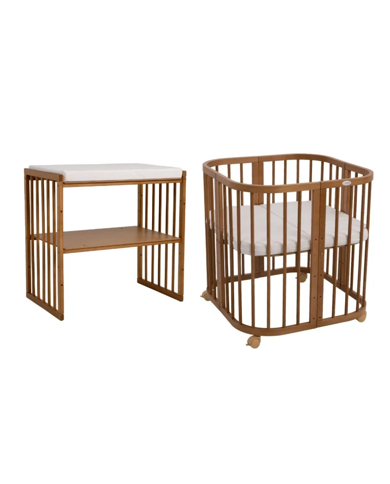 7in1 Babybett Quadi Vintage – inkl. Matratze