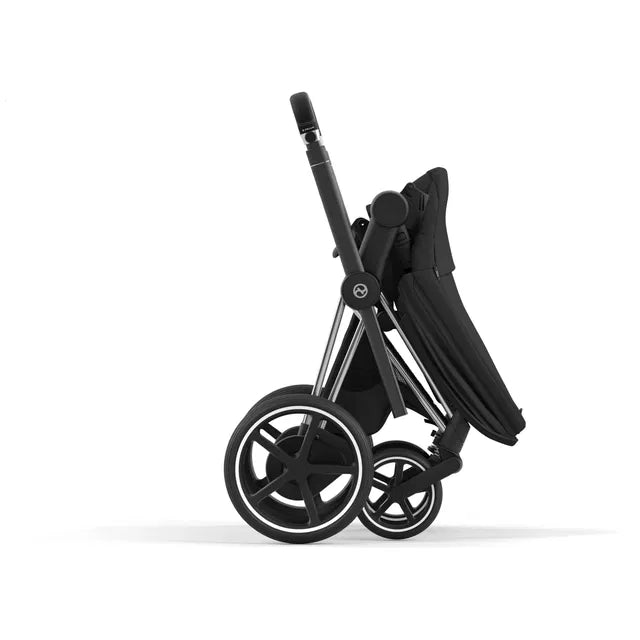 Cybex Chrome ePriam Travel Bundle-Set 4in1 inkl Cloud T Plus Chrome / Black / Sephia Black