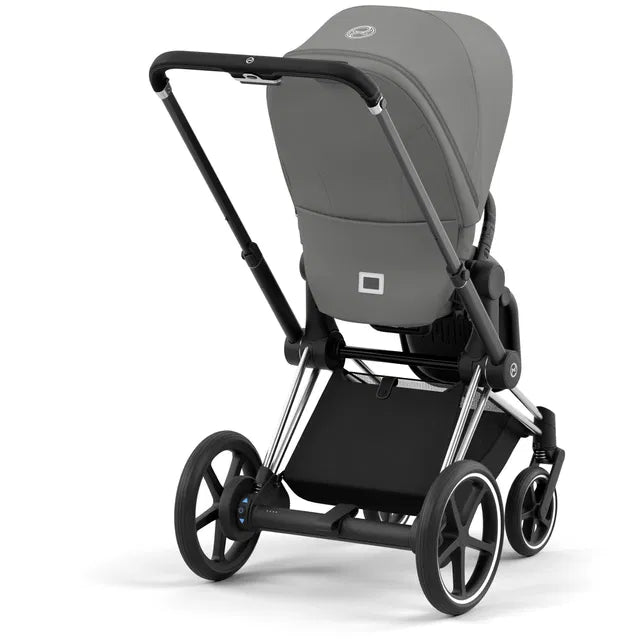 Cybex Chrome ePriam Travel Bundle-Set 4in1 inkl Cloud T Plus Chrome / Black / Mirage Grey
