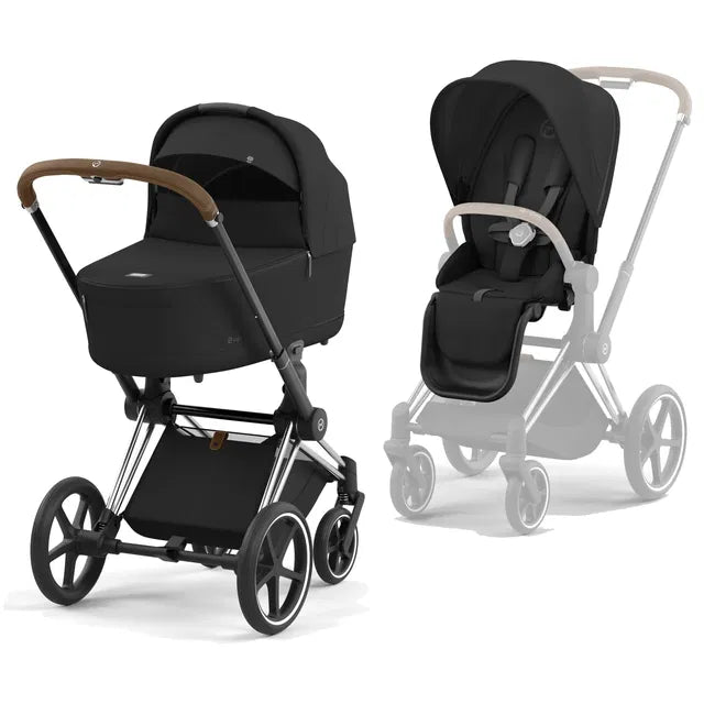 CYBEX Priam 4.0 Chrome Brown Kombikinderwagen cozy beige beige