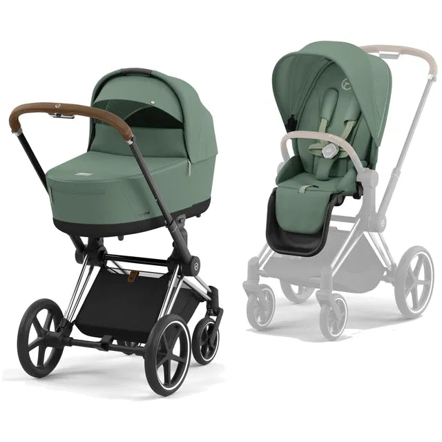 CYBEX Priam 4.0 Chrome Brown Kombikinderwagen cozy beige beige