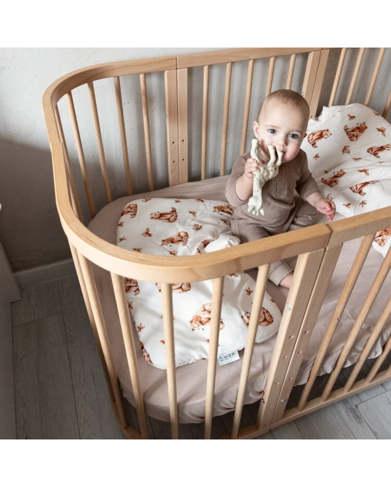 Bambus Decke & Kissen mit Füllung Bärchen