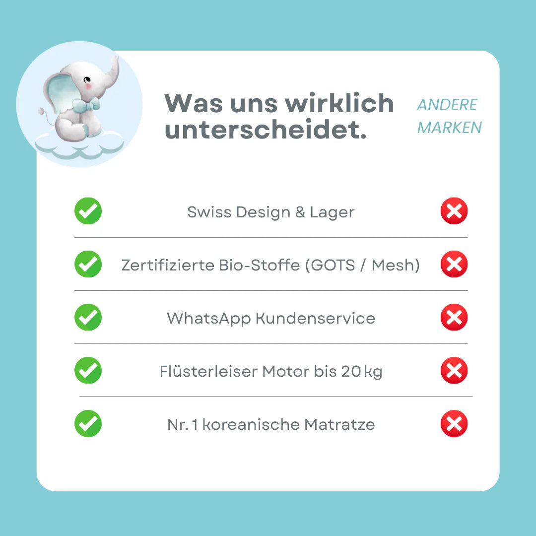 Federwiege inkl Motor - Set Sternentraum 2.0