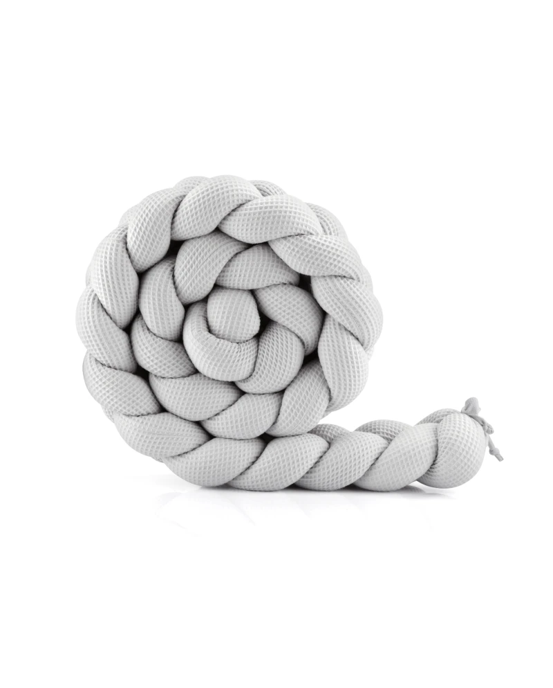 Bettschlangen 210 cm Waffel – Grau