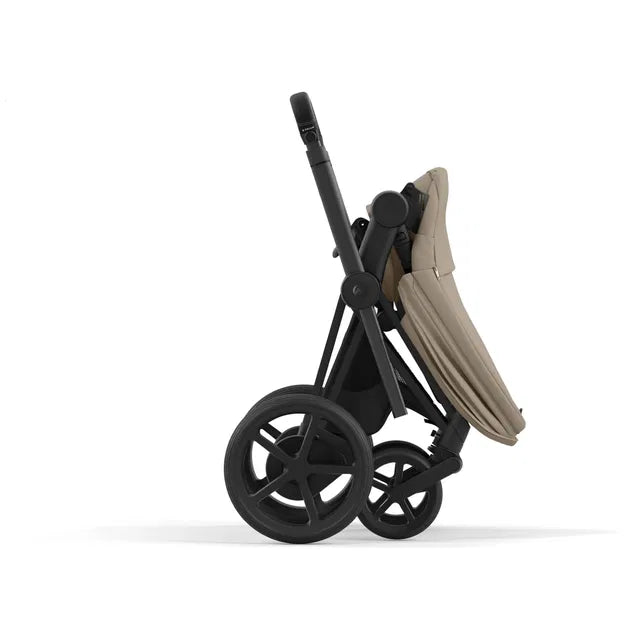 CYBEX ePriam 2.0 Matt Black Kombikinderwagen cozy beige beige