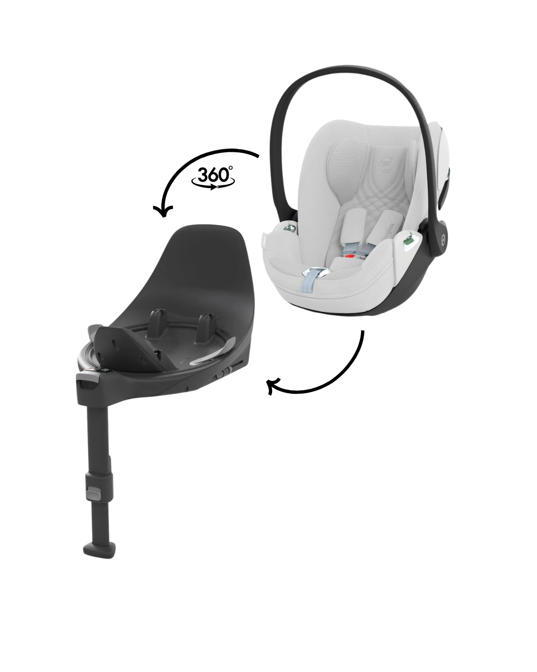CYBEX Cloud T i-Size avec Base T Coconut Brown