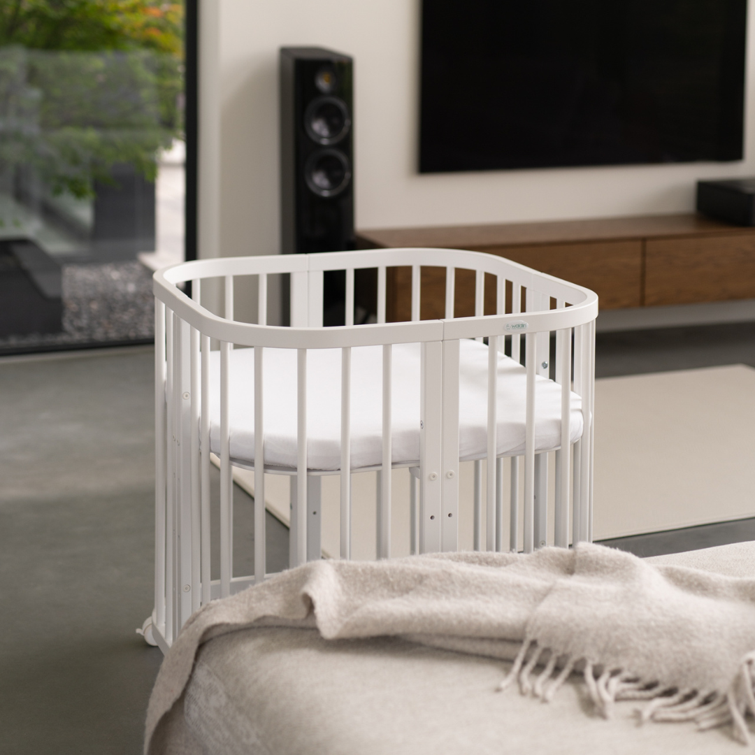Lit Bébé 7en1 Quadi Blanc – incluant Matelas