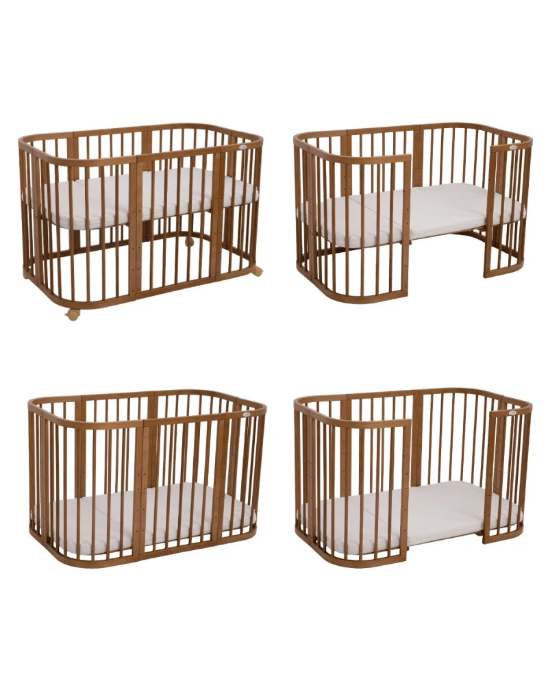 7in1 Babybett Quadi Vintage – inkl. Matratze