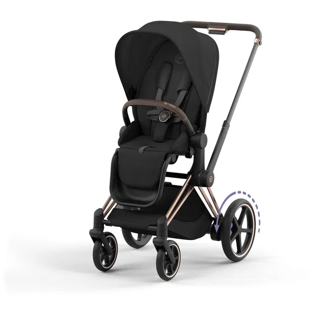 CYBEX ePriam 2.0 Rosegold Kinderwagen sepia black black