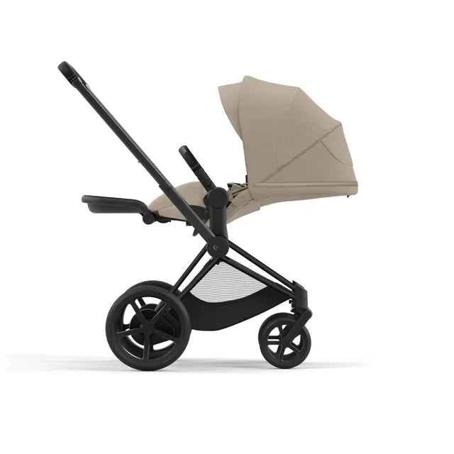 CYBEX ePriam 2.0 Matt Black Kombikinderwagen cozy beige beige