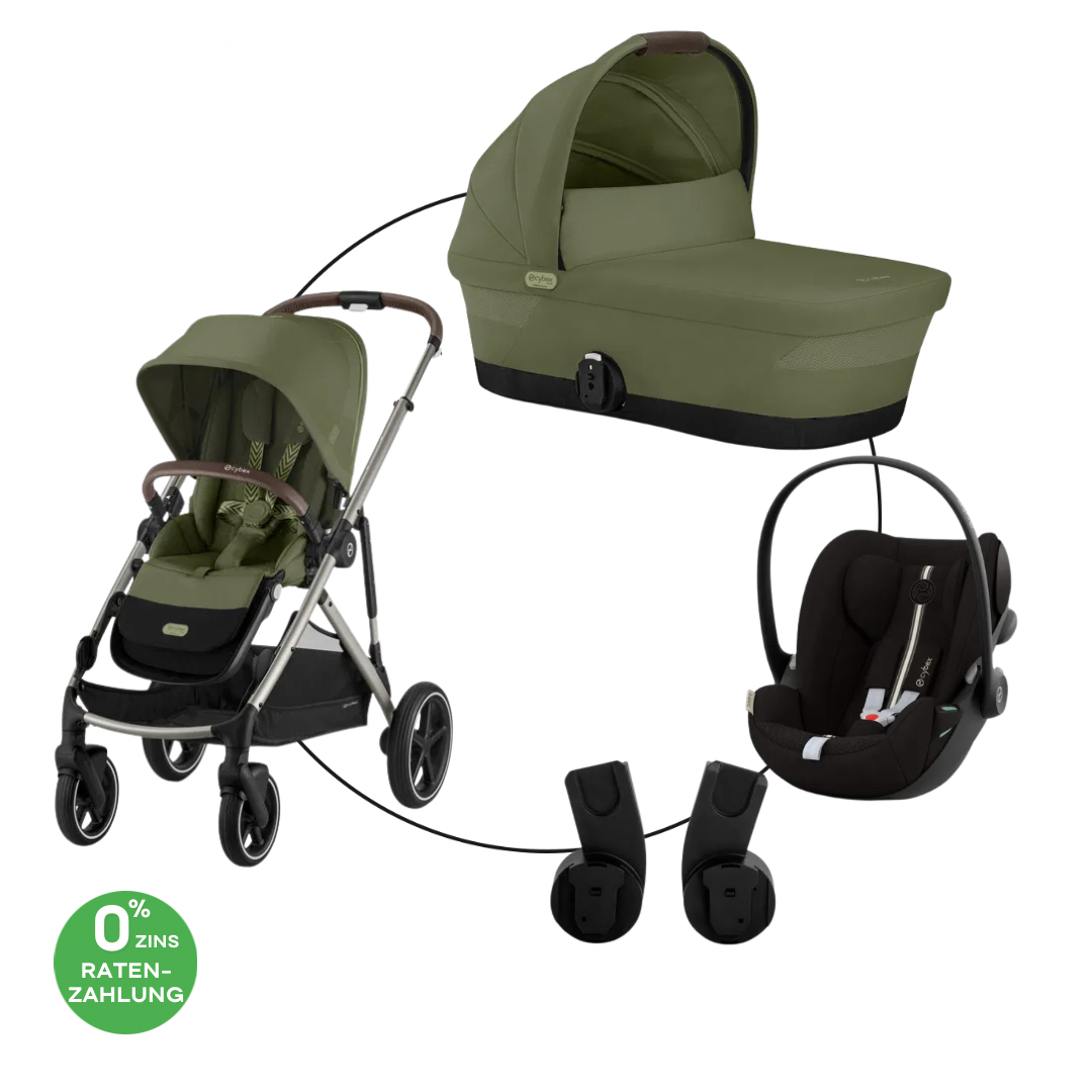 Cybex Gazelle S Trio-Set Bundle Inkl Cloud G PLUS i-Size Moss Green