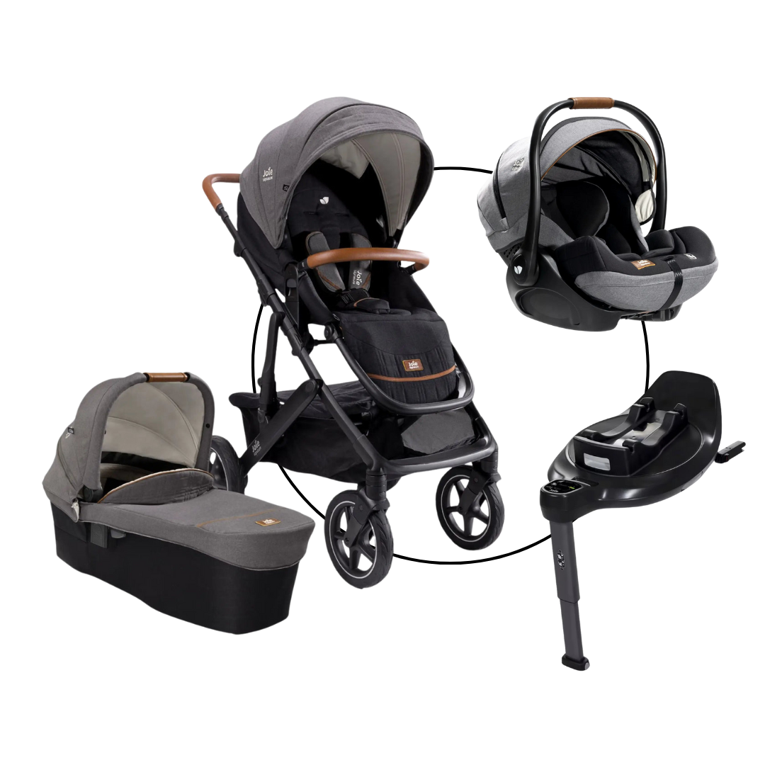 Joie Vinca Travel-Set Bundle 4in1 inkl. Babyschale i-Level Recline carbon