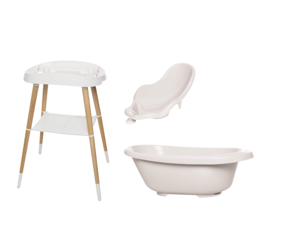Badewanne Set 3in1 Light Oat Sense
