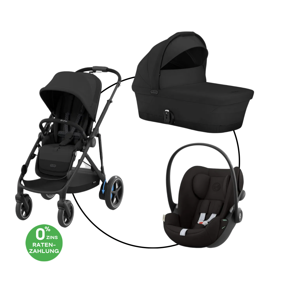 Cybex E-Gazelle Travel Bundle-Set Trio-Set Moon Black