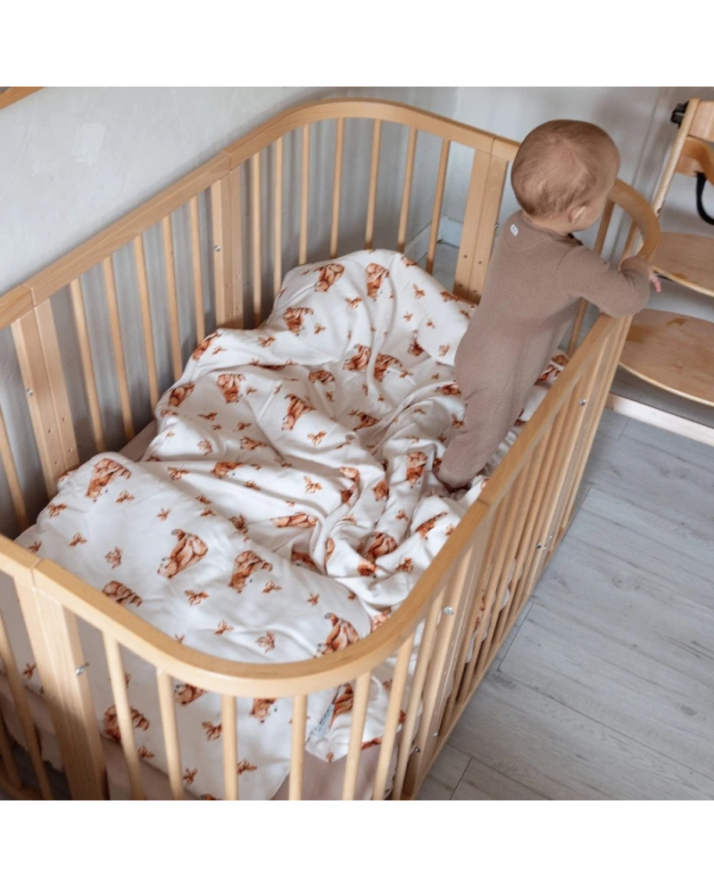 Bambus Decke & Kissen mit Füllung Bärchen