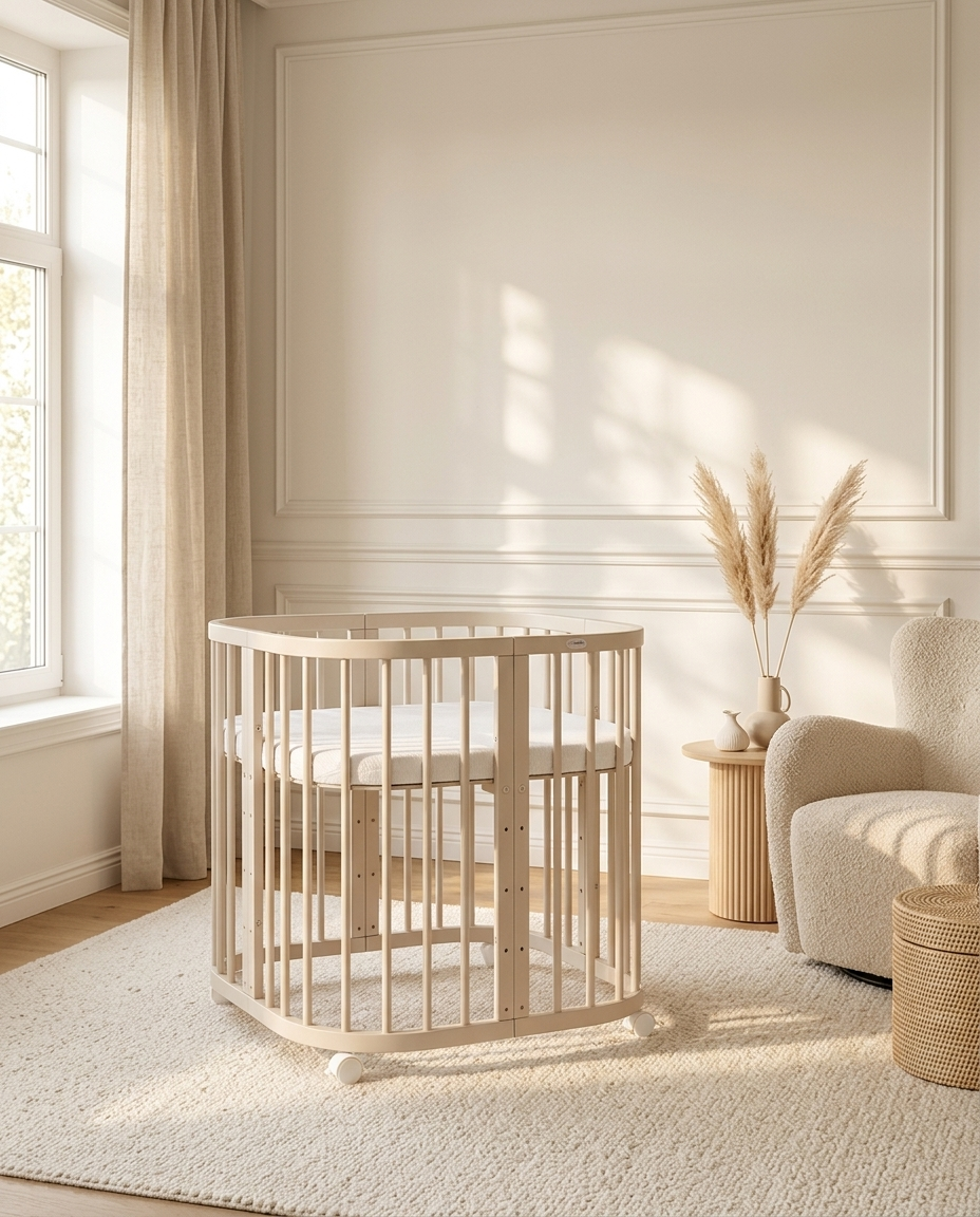 7in1 Babybett Quadi Cashmere  – inkl. Matratze