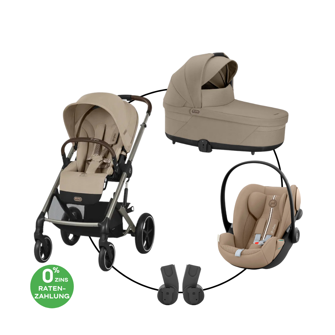Cybex Balios S Lux Trio-Set Bundle inkl. Cloud G i-Size Plus Almond Beige