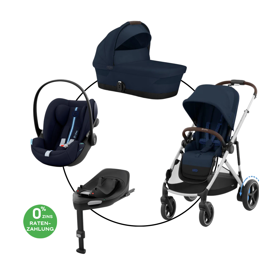 Cybex E-Gazelle Travel Bundle-Set 4in1 Moon Black